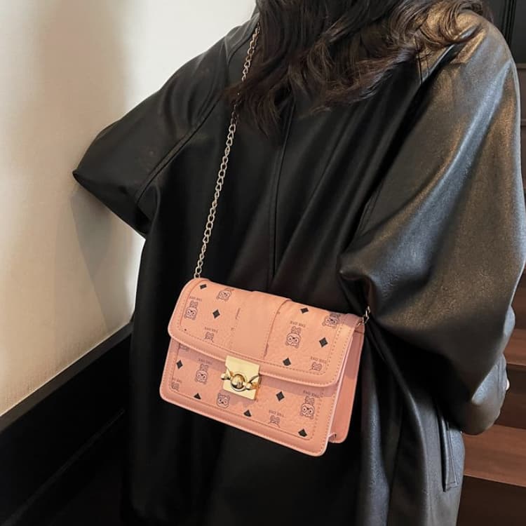 Kleine quadratische Umhängetasche für Damen
