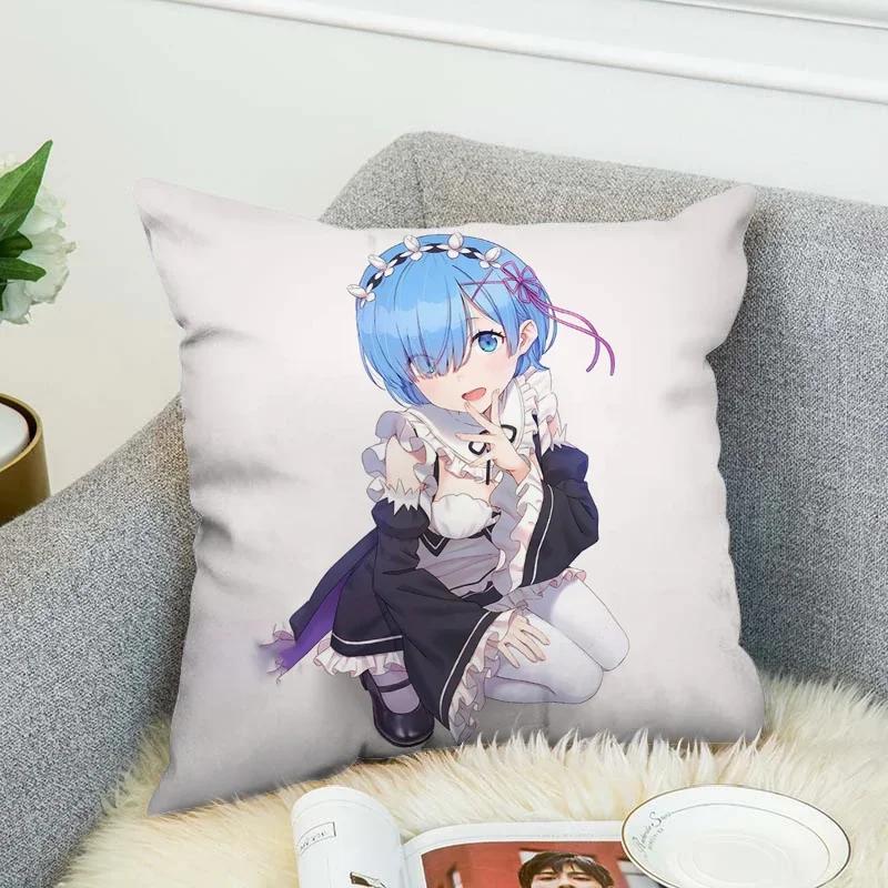Pillowcases for Pillows Anime Pillow Cover 40x40 Pilow Cases Decorative Cushion Covers Pillowcase Cushions Home Decor Sofa