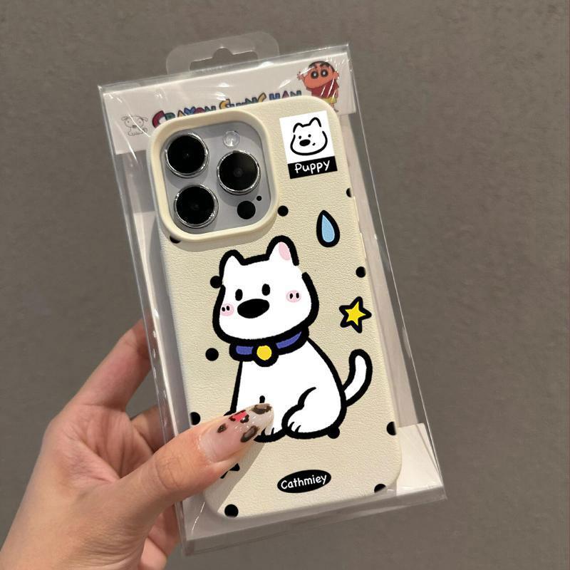 Graffiti Sweating Puppy for Apple 15 Phone Case for IPhone16pro Max Simple 13 Matte 12 Soft