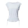 Women's Quick-Dry Slimming Sleeveless Tank Top with Side Drawstring for Running, Fitness, and Yoga