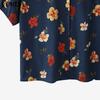 VONDA Summer Vintage Women V Neck Short Sleeve Floral Print Holiday Casual Blouse