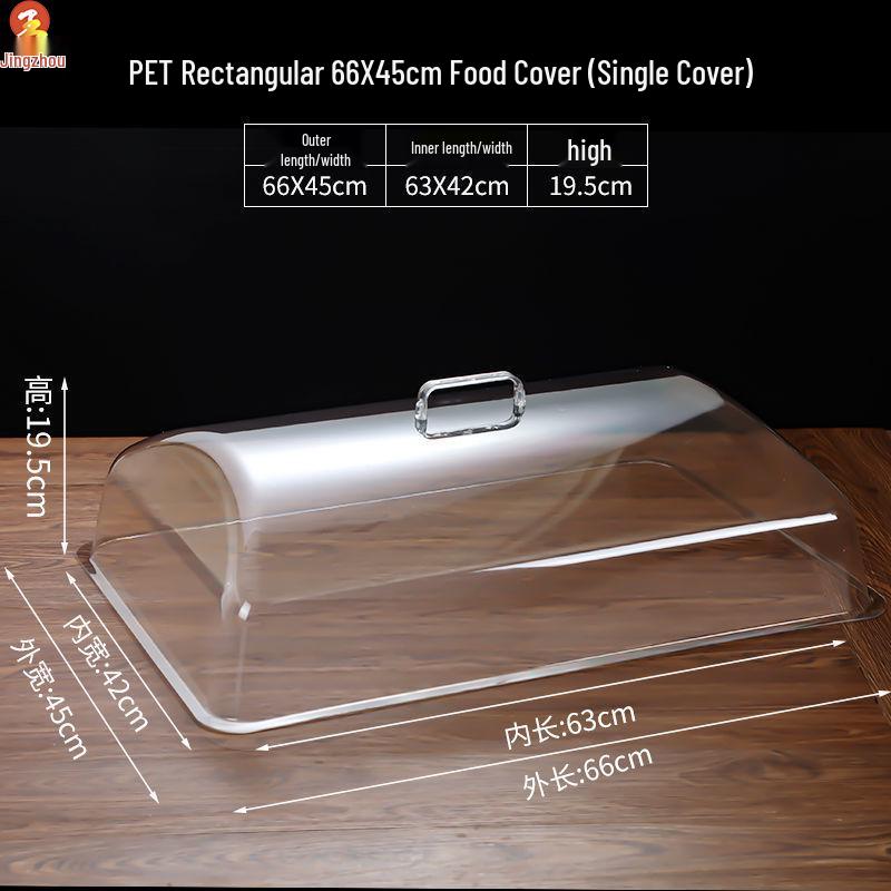 Rectangular Transparent Food Tray Covers