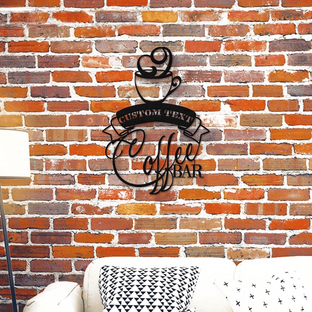Metal Wall Art Coffee Bar Sign Laser Cut Kitchen Decor Gift for Coffee Lovers Custom