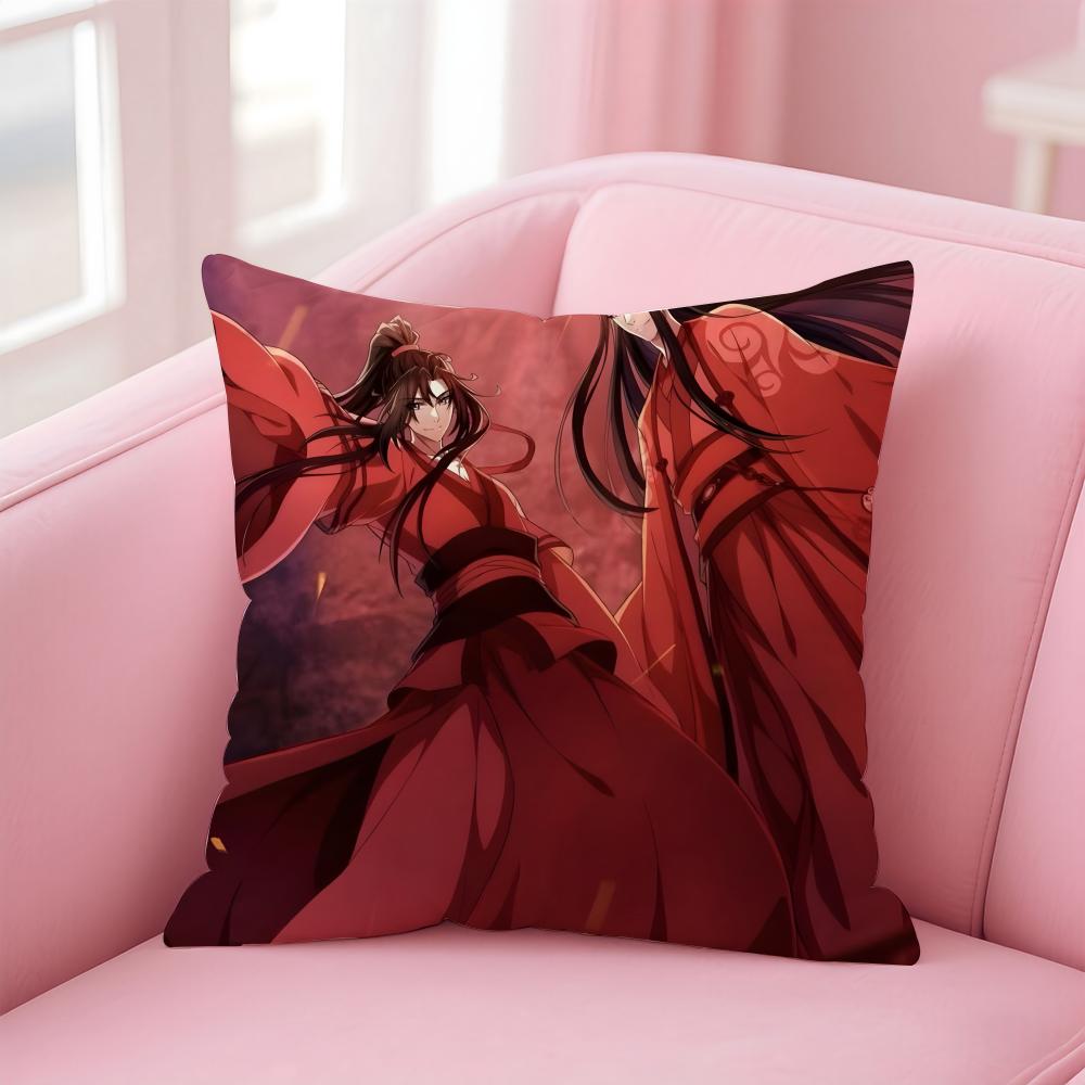 New Arrival Mo Dao Zu Shi Cushion Cover Pillowcase Short Plush Invisible Zipper Room Sofa Cushion Cover