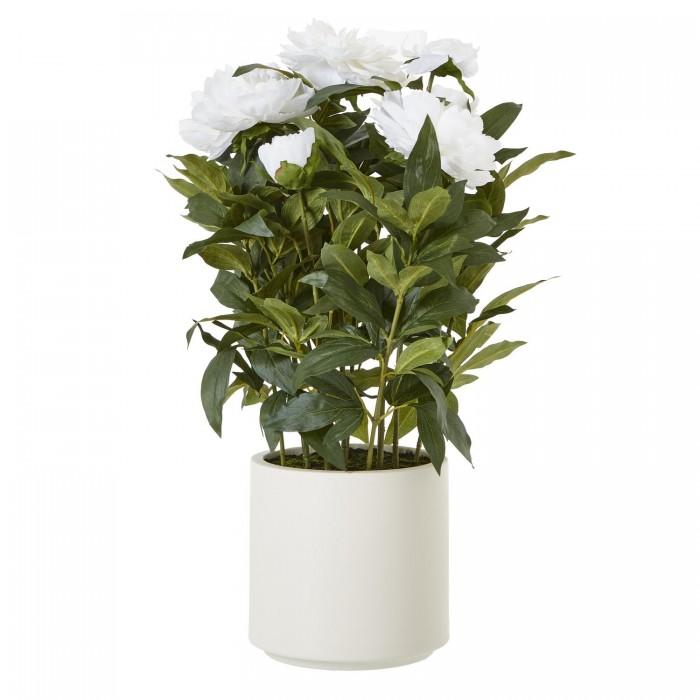 Hill Interiors Peony Artificial Potted Plant