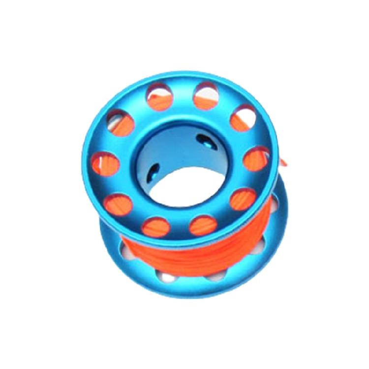 Scubas Diving Spool Finger Reel Aluminum Alloys Spool Finger Reel with Double Ended Hook Cave Diving Equipment Enduring
