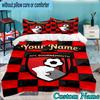 Custom Name Bournemouth Football Club 3PCS Bedding Set For Bedroom Dormitory,Including 1pc Duvet Cover And 2pcs Pillowcases Large size Fan gift