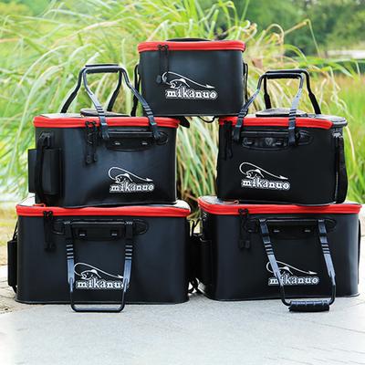 Portable Collapsible Fishing Bucket Live Fish EVA Box Camping Hiking Water Container Basin Tackle Storage Bag Cleaning Car Tool