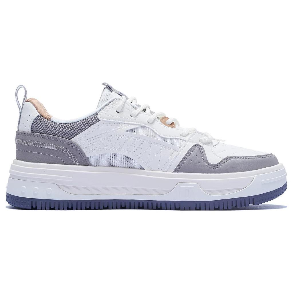 Li Ning Xing Chuan V2 Slip Resistant Durable Low Top Skate Shoes Men Skate Shoes White Gray AGCT143-3