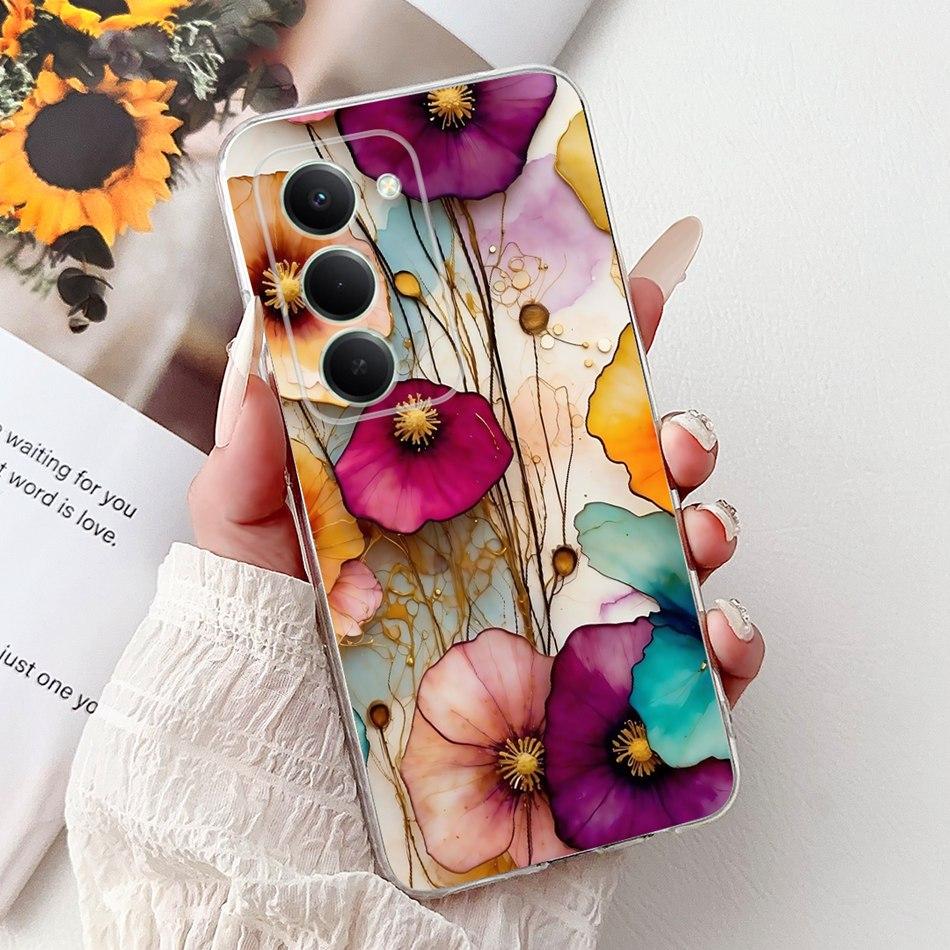 Für Xiaomi Redmi 15 5G Note 15R Elegante Blume Schmetterling Handyhülle Für Redmi Note15R Redmi15 5G Weiche Silikon TPU Hüllen