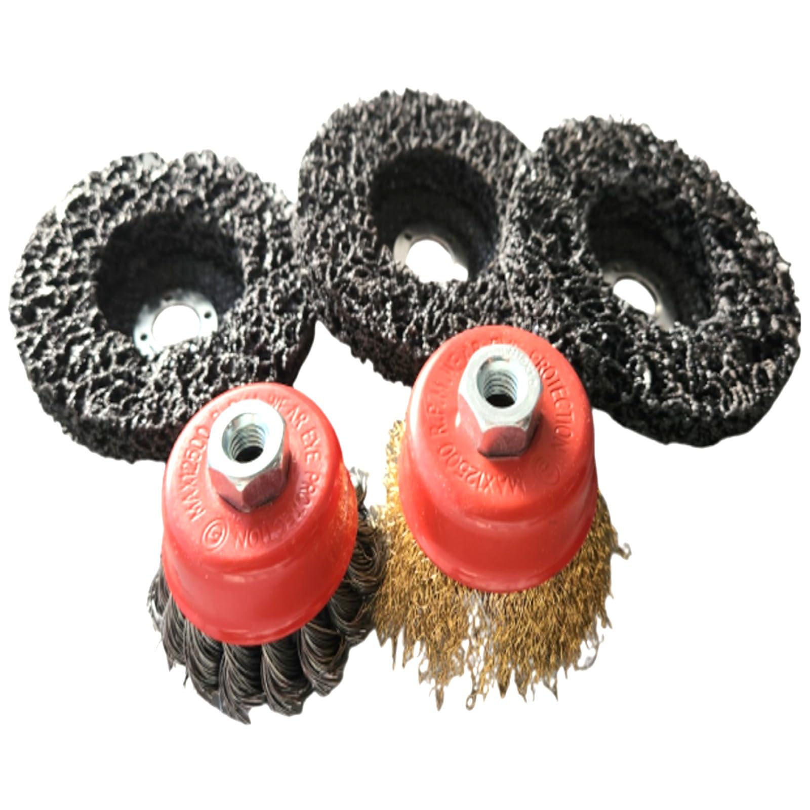 

UTST Disc Grinder Wire Brush Cup Wire Brush Polishing Brush Rust Removal Paint Removal Wire Disc (Brush + + 3)