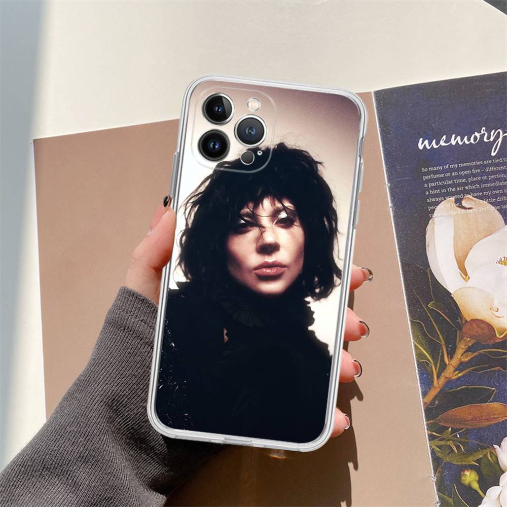 Lady Gaga Ablums For IPhone 11 12 13 14 15 16 17 Pro Max Plus Air Transparent Clear Shockproof Case