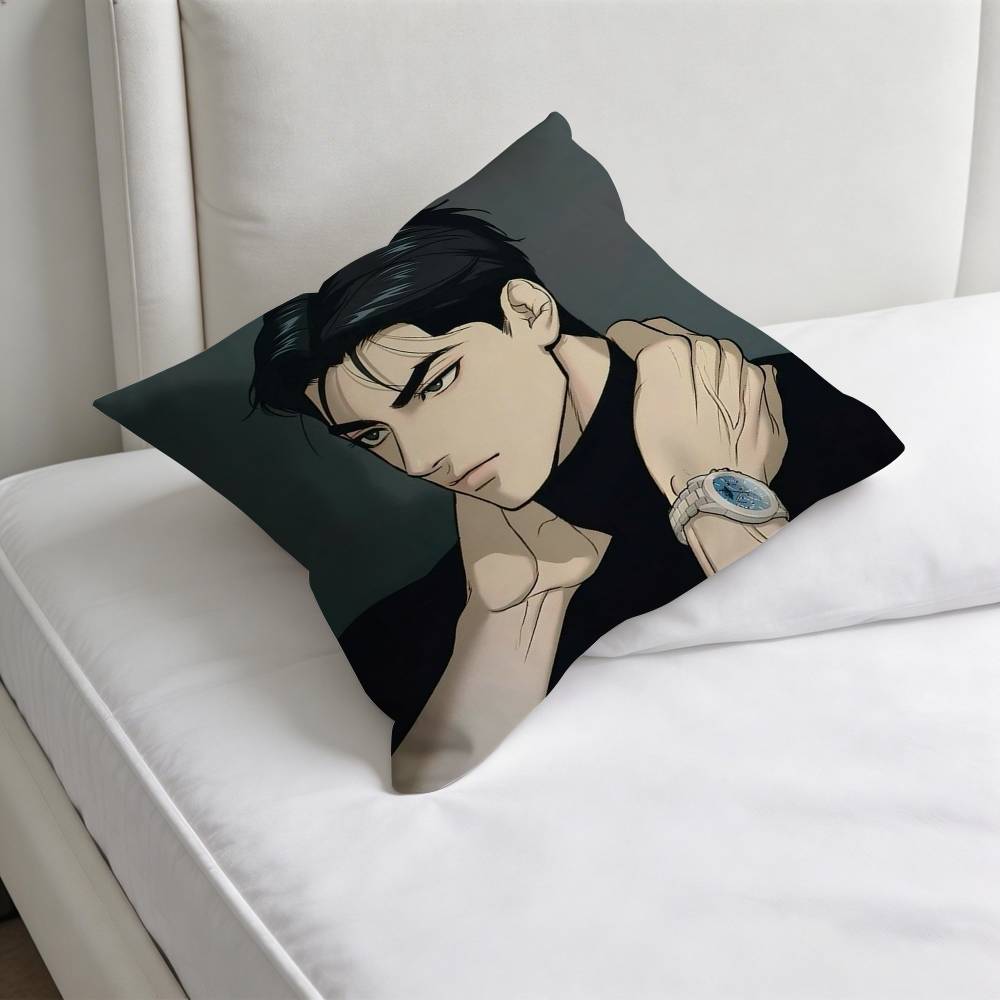 Comics JJoo Jaekyung Square Pillow Cover Decorative Throw Pillow Case for Sofa Couch Bed Home Car Living Room Decoration