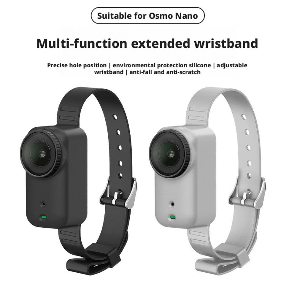 Silicone Protective Case For DJI Osmo Nano Multi-functional Extended Wrist Strap Backpack Wrist Strap Action Camera Case