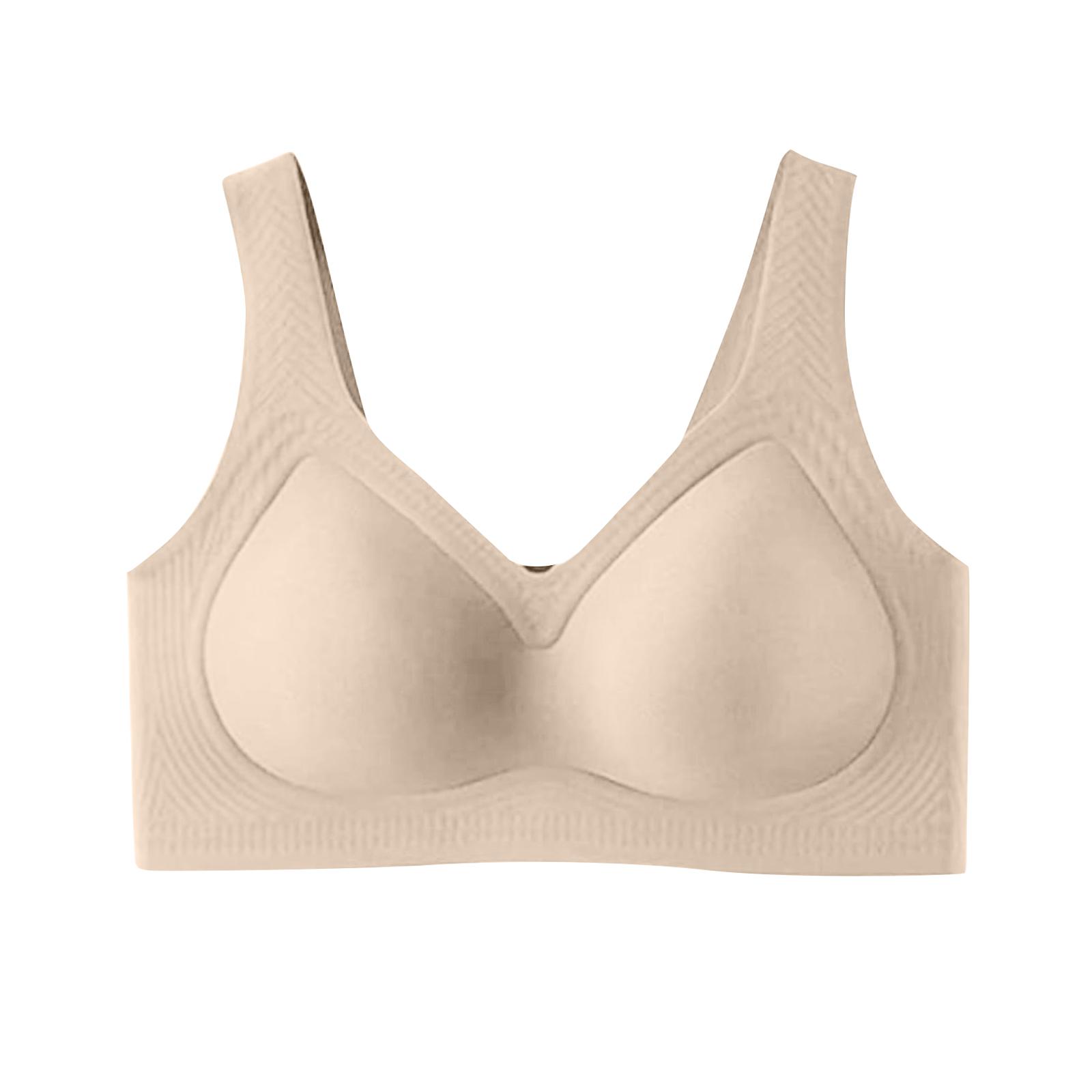 

Женское бесшовное и удобное нижнее белье, большого размера, для большой груди, с маленьким декольте, собирающий бюстгальтер полной чашки 34 верблюд