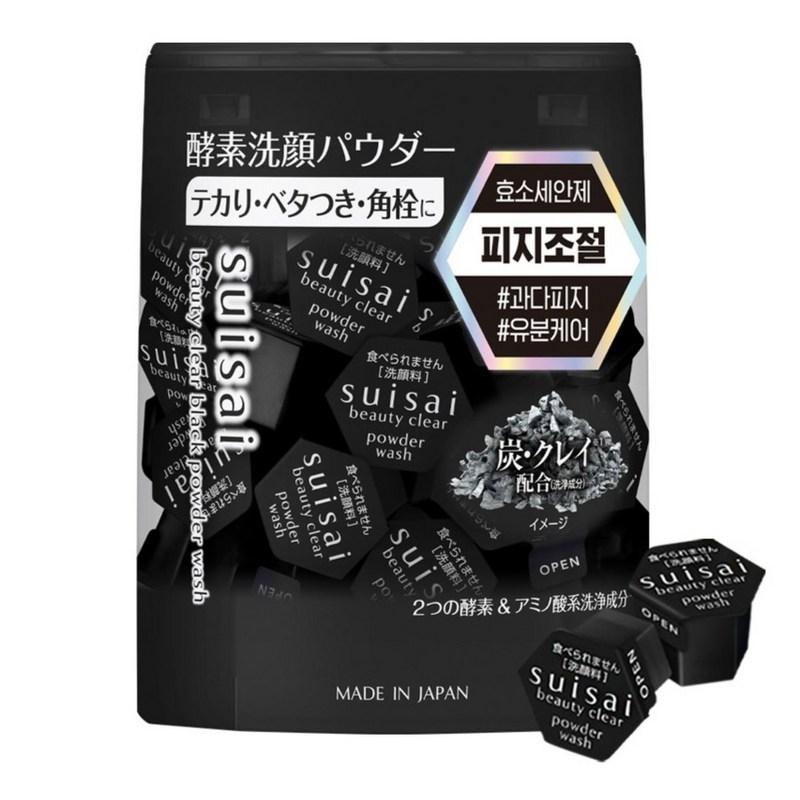 Suisai Beauty Clear Black Powder Wash 32 Pcs, 12.8g, 1 Pcs