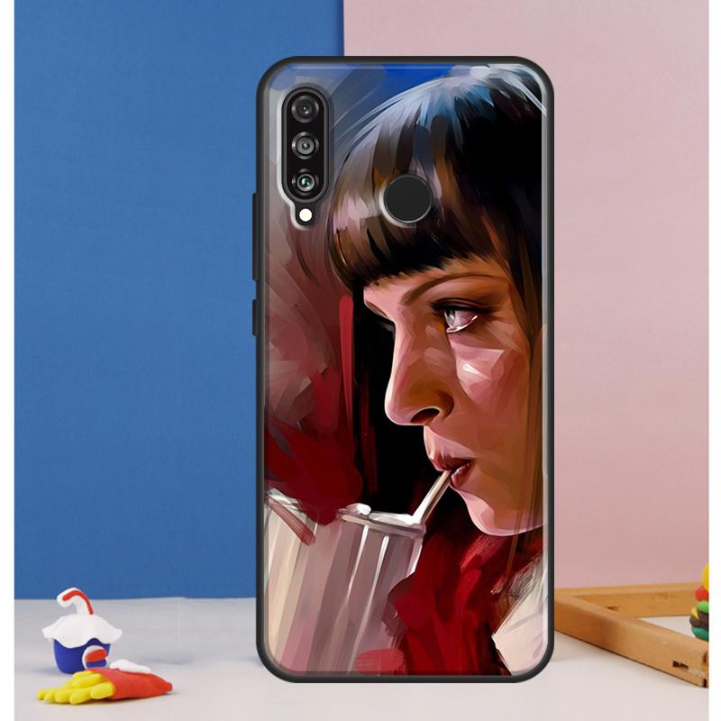 Mia Pulp Fiction Case For Huawei Nova Y73 Y72 Y70 Y90 Y60 Y61 Y91 12s 12i 11i 8i 9 10 SE P30 P40 Lite P60 Pro