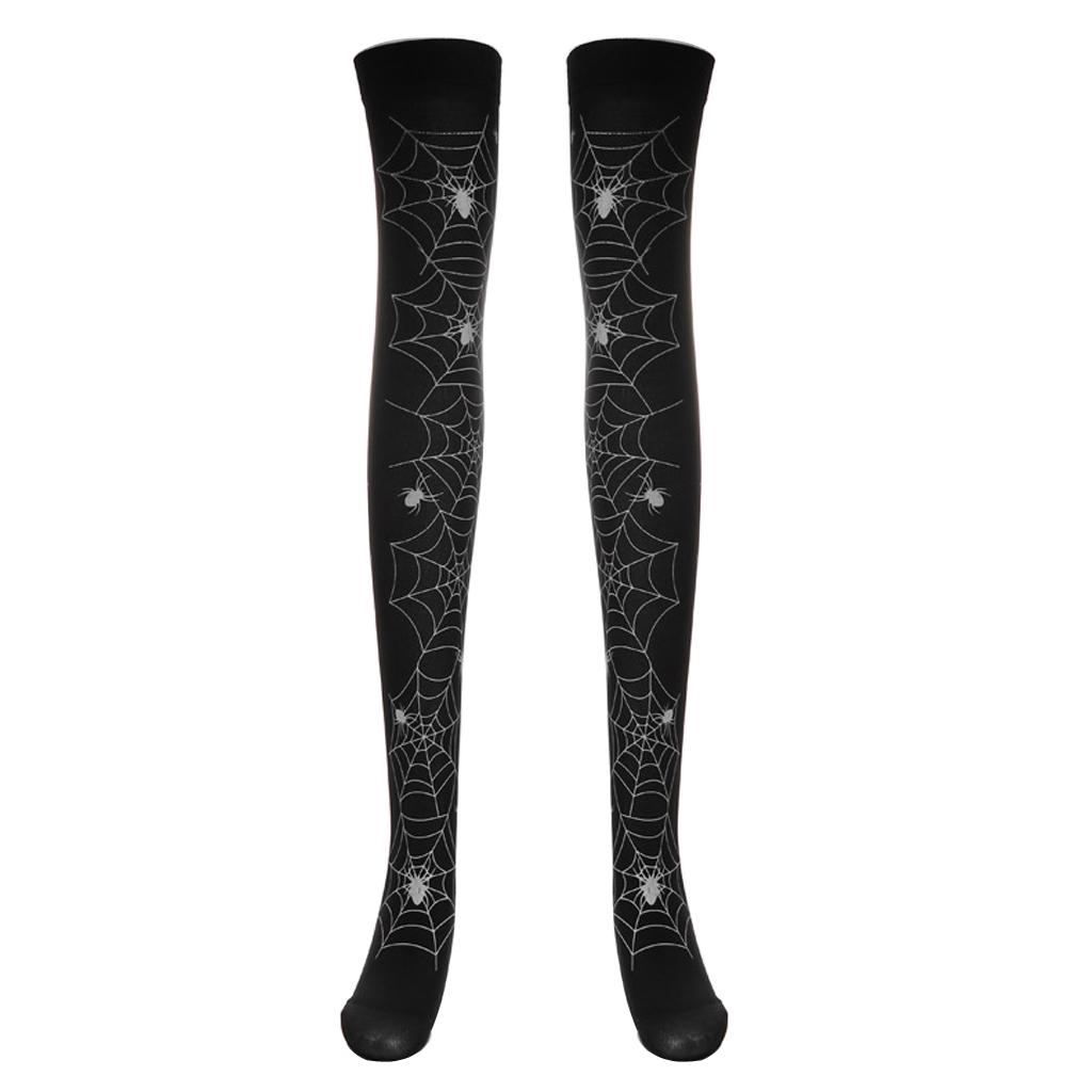 Women Girl Halloween Thigh High Long Stockings Over Knee Costume