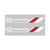 AAOI1 2 Pezzi Emblema Cristallo Auto Decalcomanie Decorazione Auto Adesivi Tergicristallo per KIA Soul Sorento K2 K5 Picanto Optima Sportage Cerato