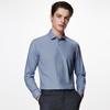 Zhuangji Herren Hemd mit langen Ärmeln, leichte Luxus-Mischung aus Maulbeerseide, Business Casual