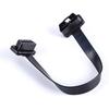Low Profile OBD 2 OBD Ii Male To Female Ribbon Extension Diagnostic Cable 16P Connected Fully For Scan Tool Code Reader 1Ft/30Cm
