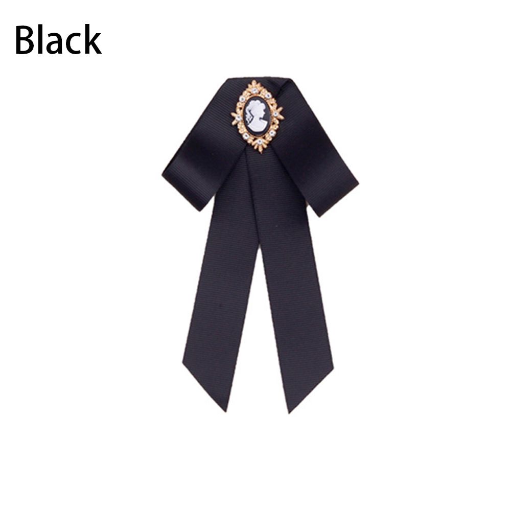 Shirt Crystal Multicolor Dress Bow Tie Bow Brooch