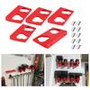 2/5pcs Battery Holder For 12V Battery Wall Mount Dock Holder Batteries Wall Bracket Tool Display Rack