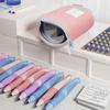 Expanding Pencil Case Telescoping Pen Case Stand up Pen Holder Storage Bag Travel Makeup Brush Holder for Office School
