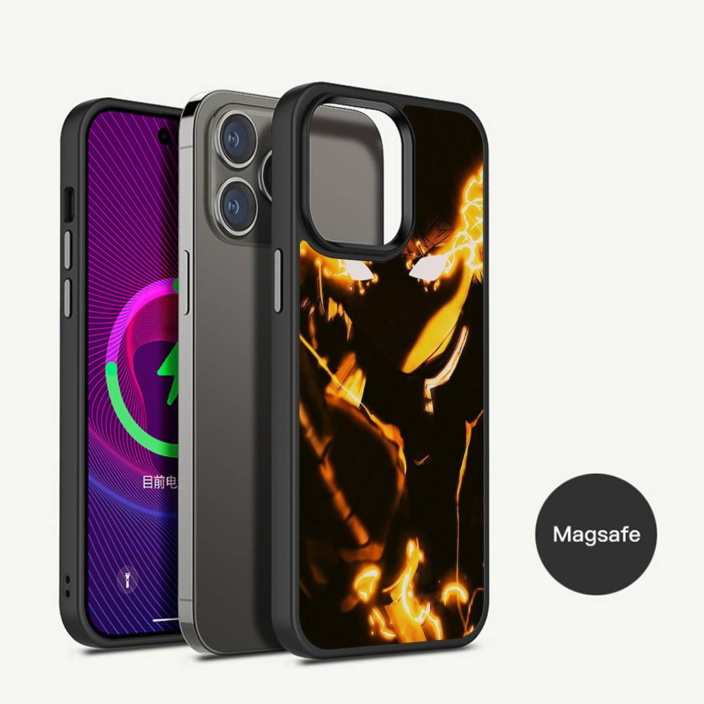 Zenitsu Agatsuma Phone Case Magnetic Case For iPhone 17 16 14 13 12 11 15 Pro Max For Wireless Charge Cover