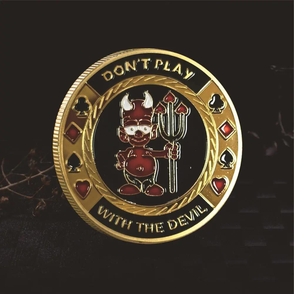Welcome To Nevada Las Vegas Poker Chip Angel Casino Challenge Gold Coin Lucky Souvenir Personalized Token Coin Collection Gift
