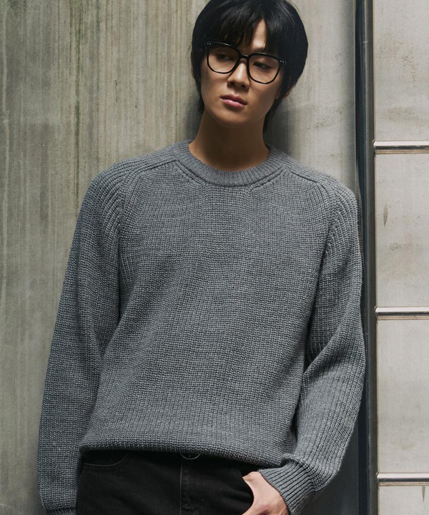 NODU Saddle Hazzi Essential Raglan Knit [Gray]