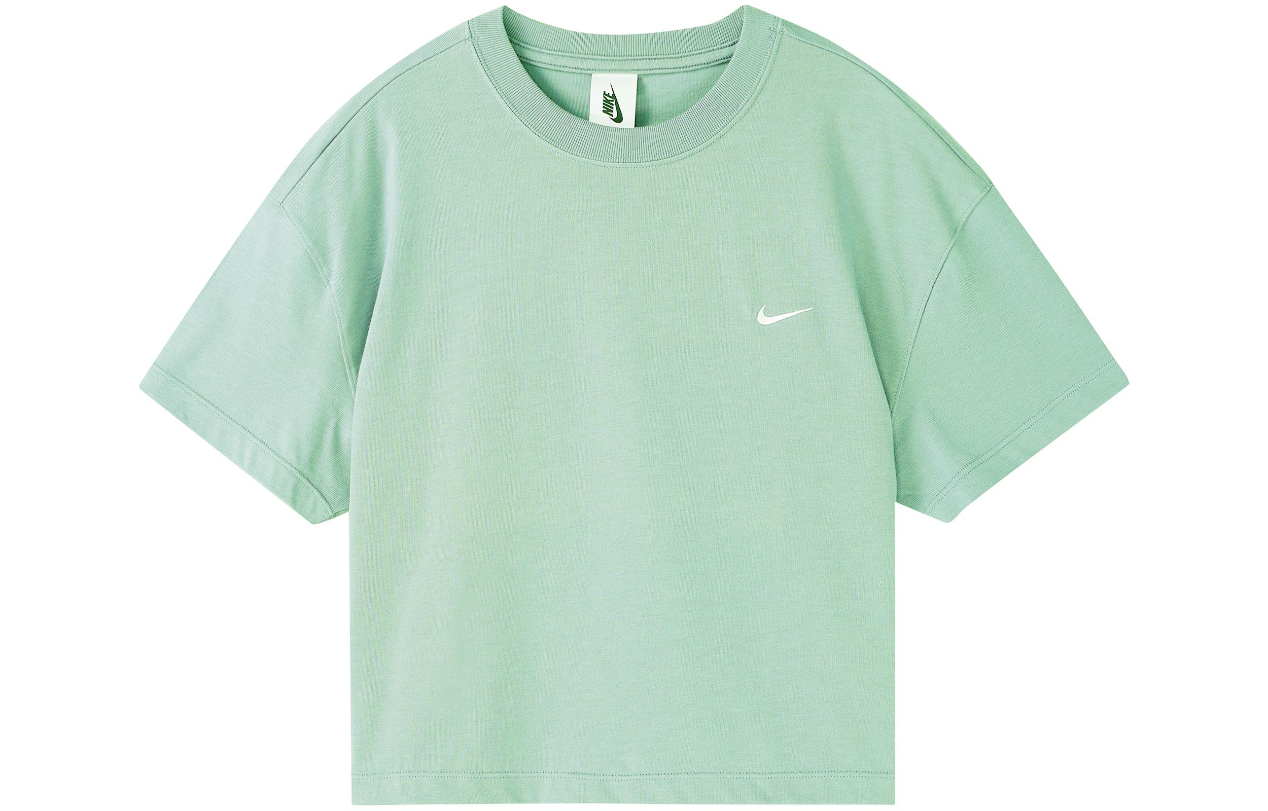 Nike Crop Tops Women s Matcha Green Crew Neck Moderate DA0324-321 XL