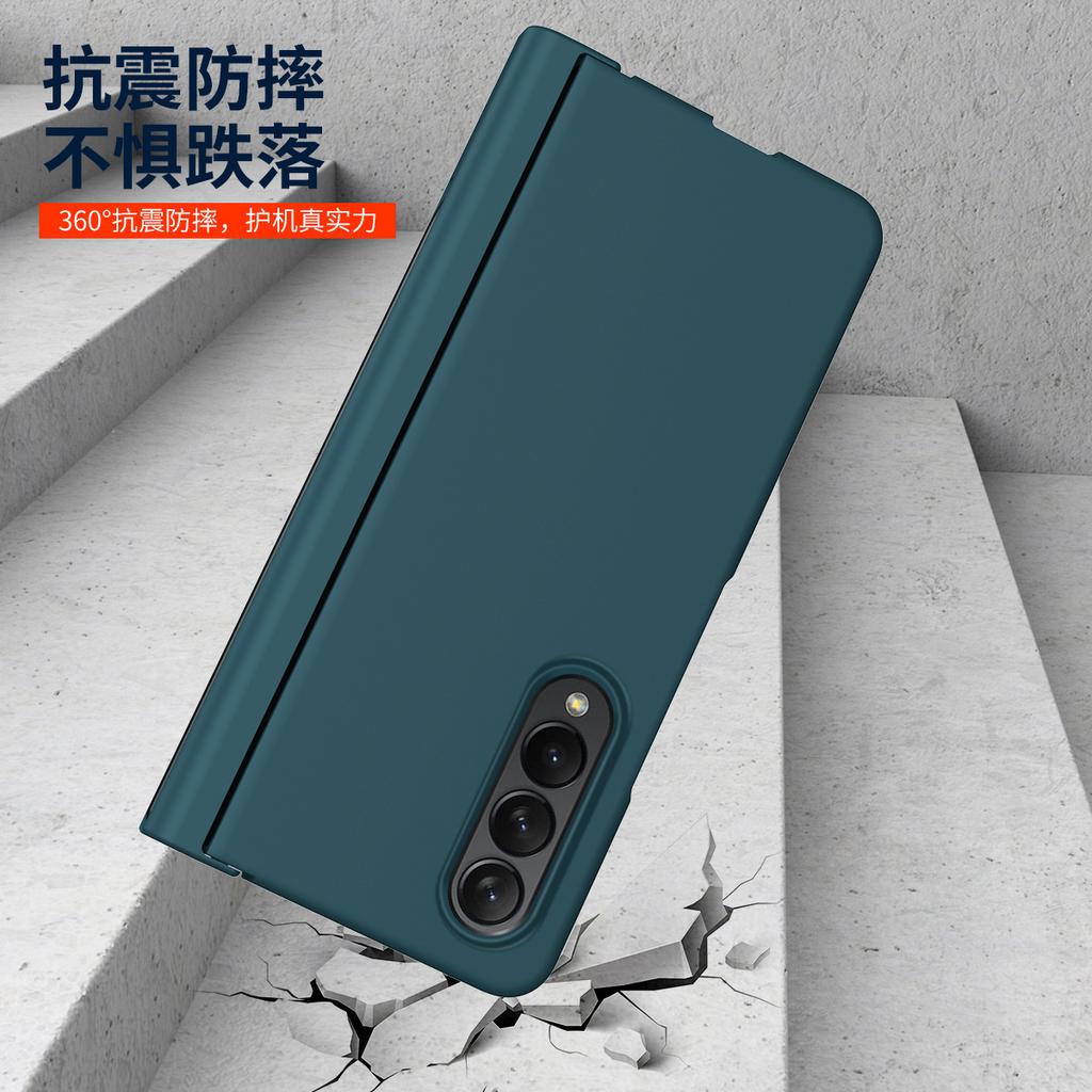 Applicable To Samsung Z Fold1 Mobile Phone Case Pen Slot Stylus Anti-drop All-inclusive Case Film Integrated Z Fold1 Protective Case