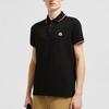Moncler SS25 Logo Casual Simple Short Sleeve Polo Shirt Men Polo Shirts Black K1-091-8A70300-84556-999