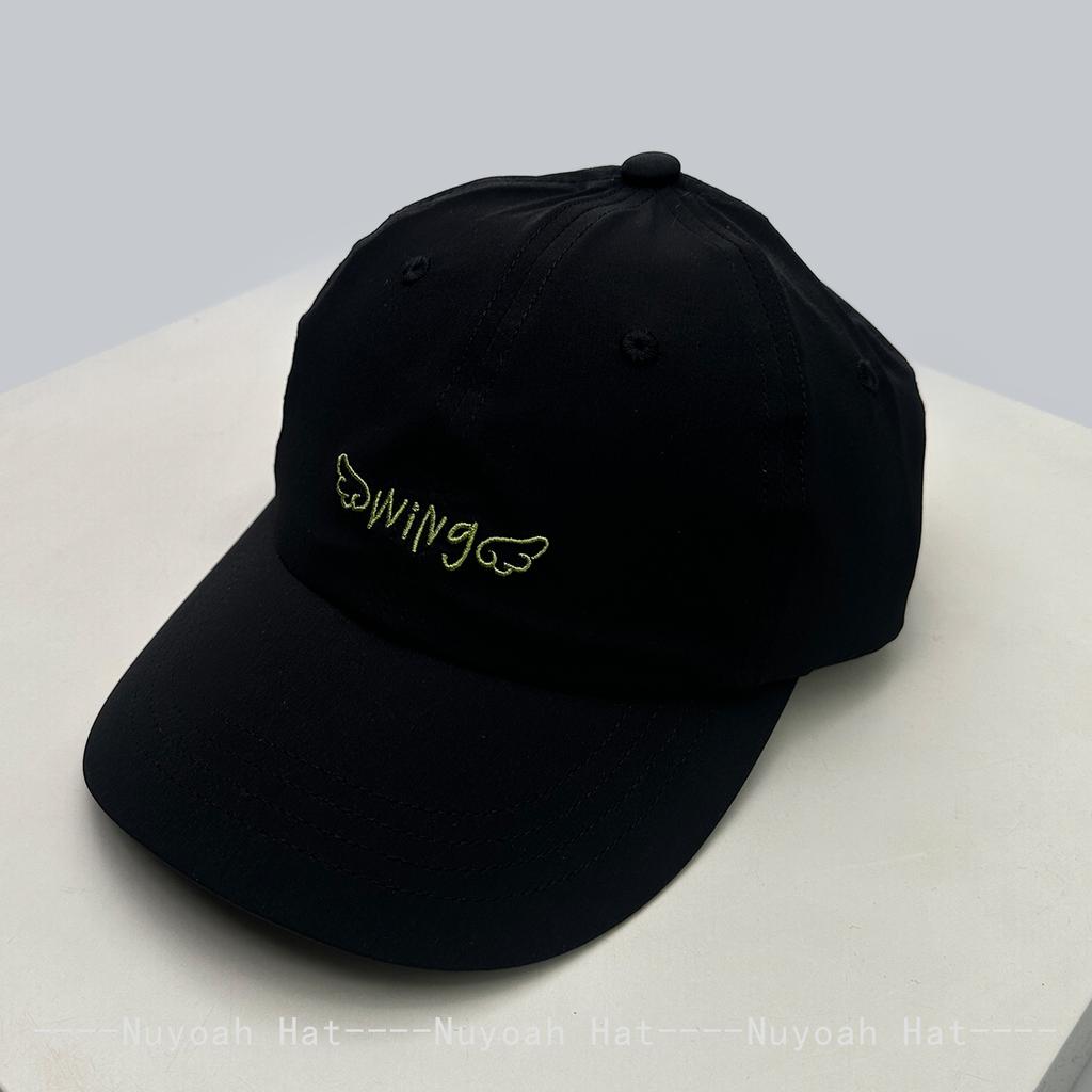Baseball Letterings Alphabet Wing Stitched Stitching Embroidered Quick-Dry Cute Women  Men Her Him For Fresh Caps Peaked Hats Sunshade Elastic