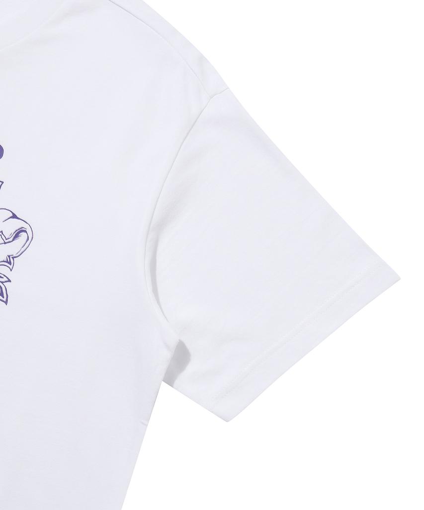 Syupeodeulai Overlap Graphic T-Shirt White