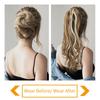 Ponytail False Hair 22" Ponytail Hairpiece With Hairpins Synthetic Ponytail Hair Extensions LUPU