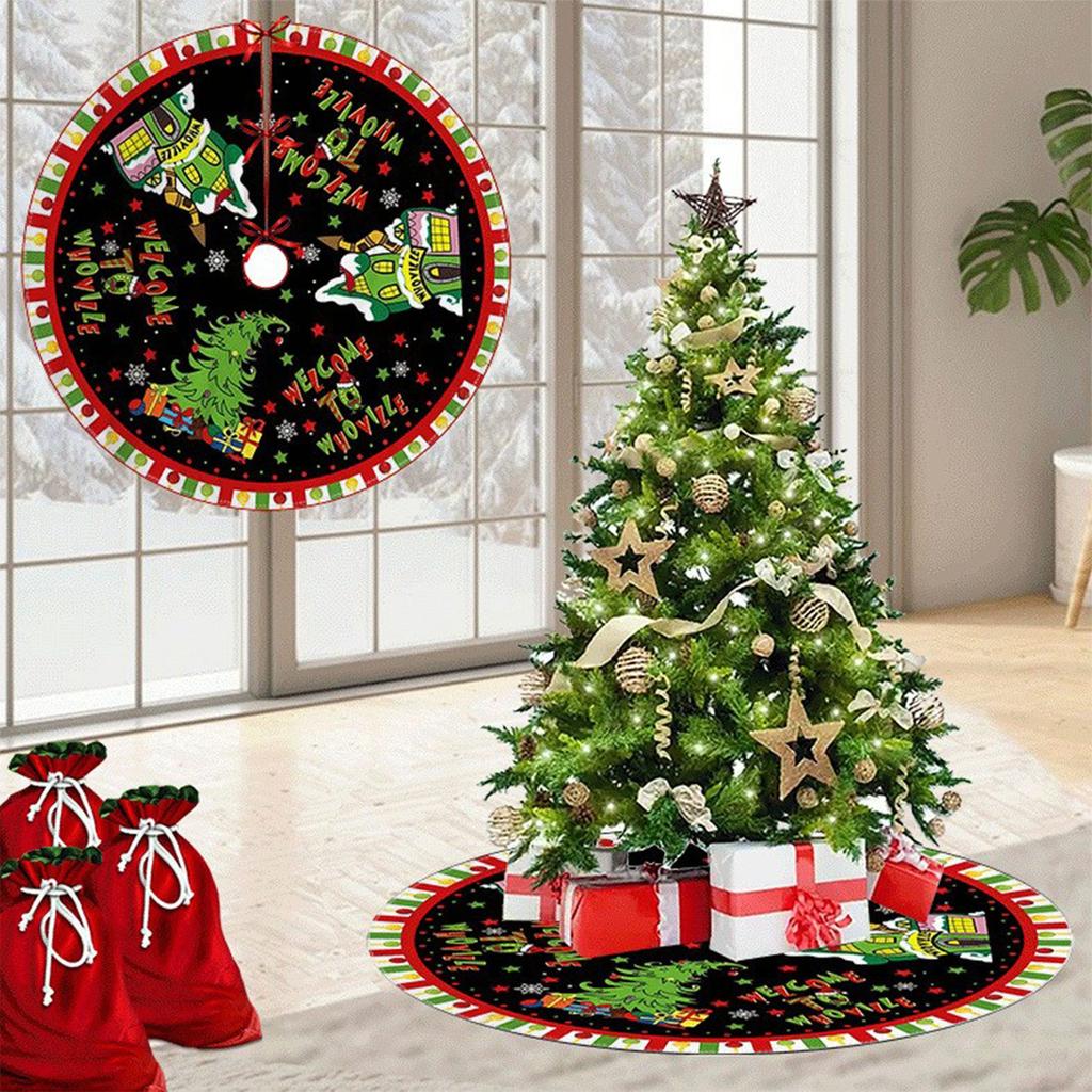 Christmas Tree Dress, Christmas Tree Bottom Decoration Dress, Snowflake Little Dwarf Short Plush Hotel Shopping Mall Tree Bottom Decoration Dress.