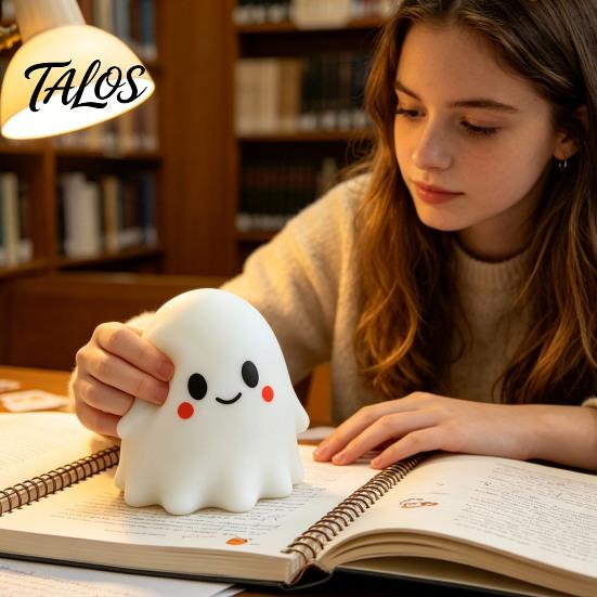 Stress Relief Gadget 1/2Pcs Halloween Cartoon Ghost Squeeze Toy, Bow Relaxation Ball White Sensory Fidget Toy for Kids Adults Party Favors Soft
