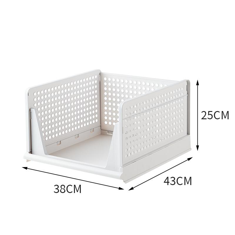 Multi-Model Plastic Clothing Folder: Drawer-Type Layered Storage Organizer with Built-in Shelf for Wardrobes