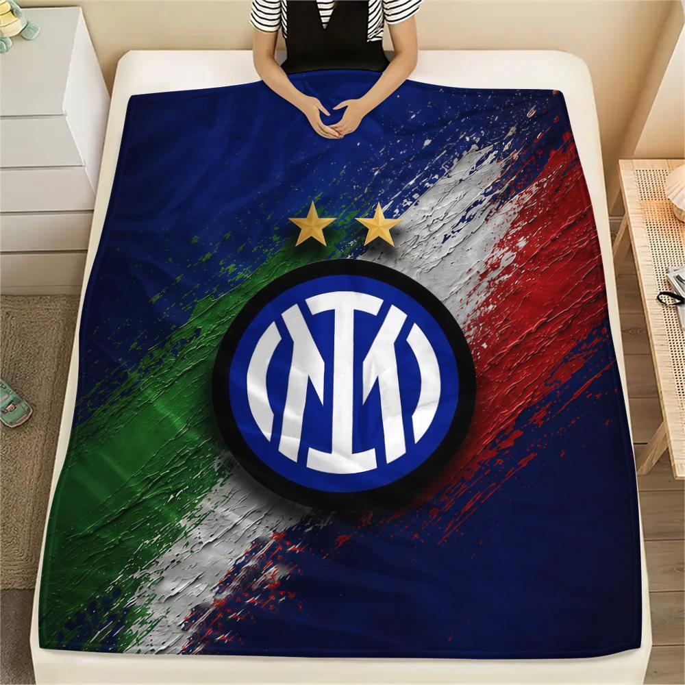 Football Club Internazionale Milano Flannel Blanket, High quality Comfortable for All Seasons, Home Decor, Warmth and Comfort