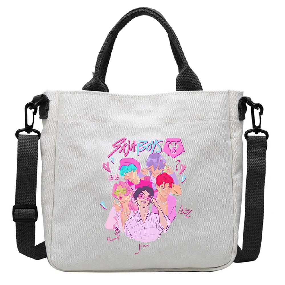 KPOPs Demons Hunters Anime Women Crossbody Bag Aesthetics Cartoon Shoulder Bags Fashion Cosplay Messenger Girls Gift S Kid Friendly Entertaining Fun