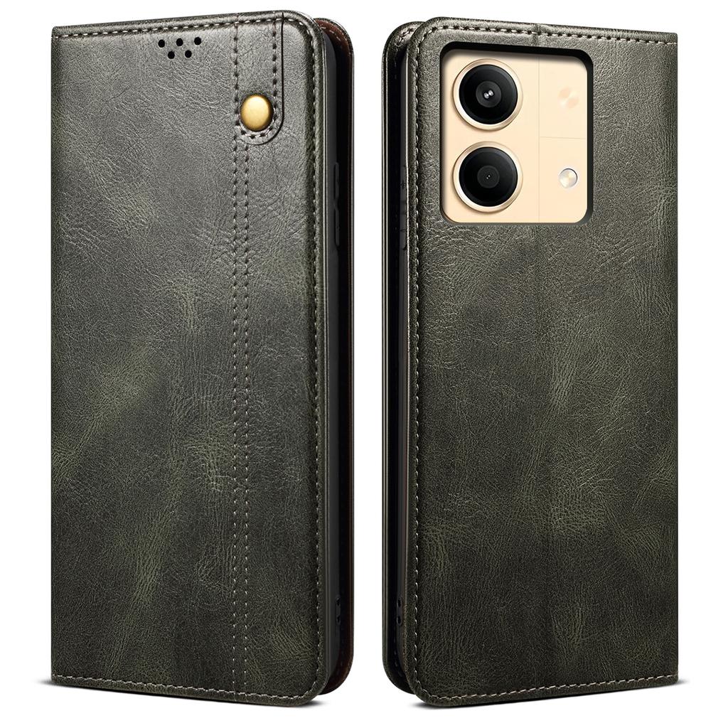 For Xiaomi Redmi Note 13R Pro 5G PU Leather Wallet Phone Case Magnetic Protect Cover