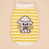 Cartoon Pattern Striped Dog Sweater Two Legged Pet Knit Sweater Cute Pet Warm Sweater  Cat