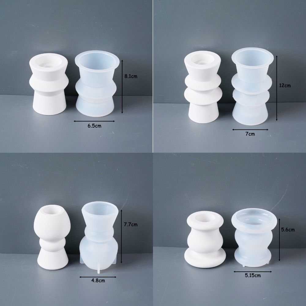 Minimalist Design Geometric Candlestick Mold Geometric Design DIY Craft Mold  Candle Making
