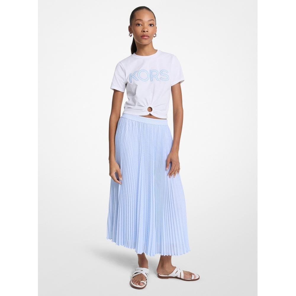 

Michael Kors Pleated Georgette Midi Skirt Jt57f1rjhy3463 Shore Blue S