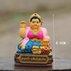 Thailand Women God Figurine Colored Plated Resin Home Putting Collective Wealth Statue