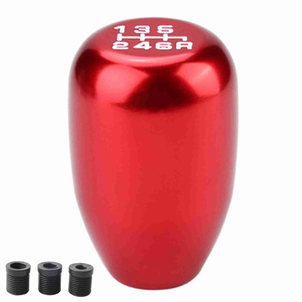 Car Modification Manual Knob Gear Head 6 Speed (Red)