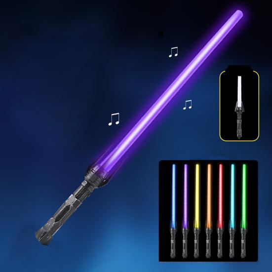 1/2 Peças Bastão Flash Luzes Legais Efeito Sonoro Desmontável Juntar Crianças Adultos Sabre de Luz Luminoso Brinquedo com Sons de Batalha Brincadeira Diária
