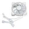 RGB Case Fan 12cm 4pin PWM 3pin ARGB RGB Backlit 9 Fan Blades Strong Airflow Super Quiet PC Fan for